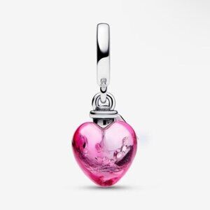 Pandora Authentic Pandora Love Potion Murano Glass Heart Dangle Charm